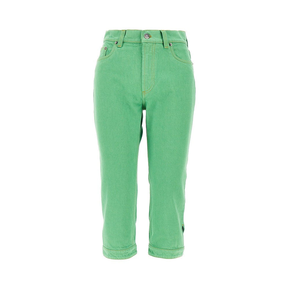 VERSACE 27 capri jeans with medusa logo