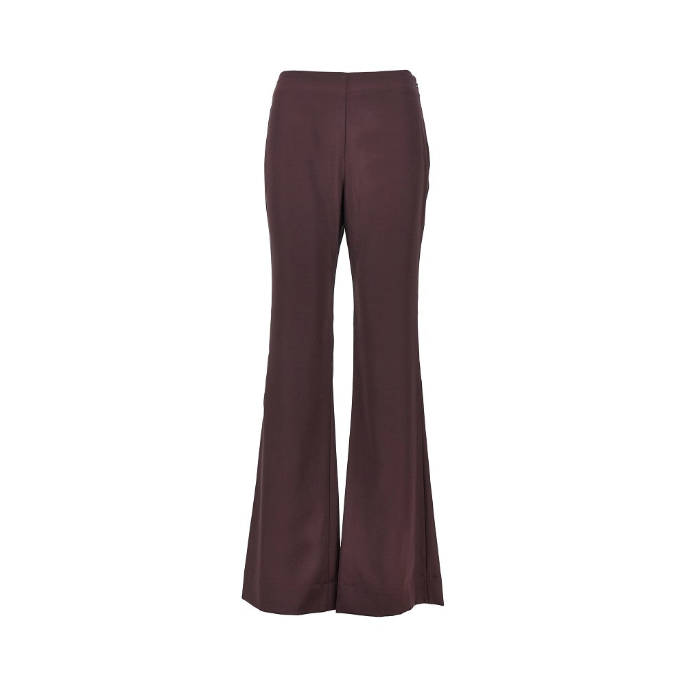 satin flared pants