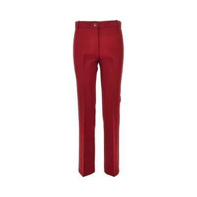 viscose-blend crêpe pants