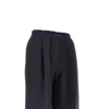stretch wool-blend wide-leg pants