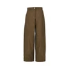 nubuck-effect fabric pants