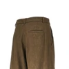 nubuck-effect fabric pants