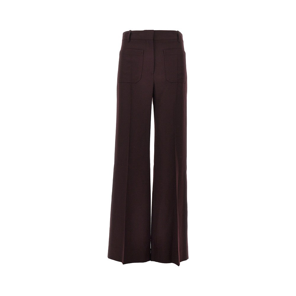 VICTORIA BECKHAM 8 alina wool flannel pants