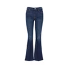 stretch cotton denim slared jeans