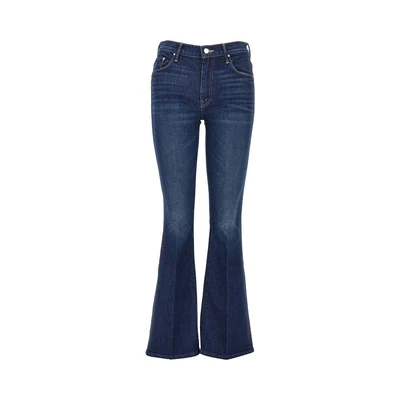 stretch cotton denim slared jeans