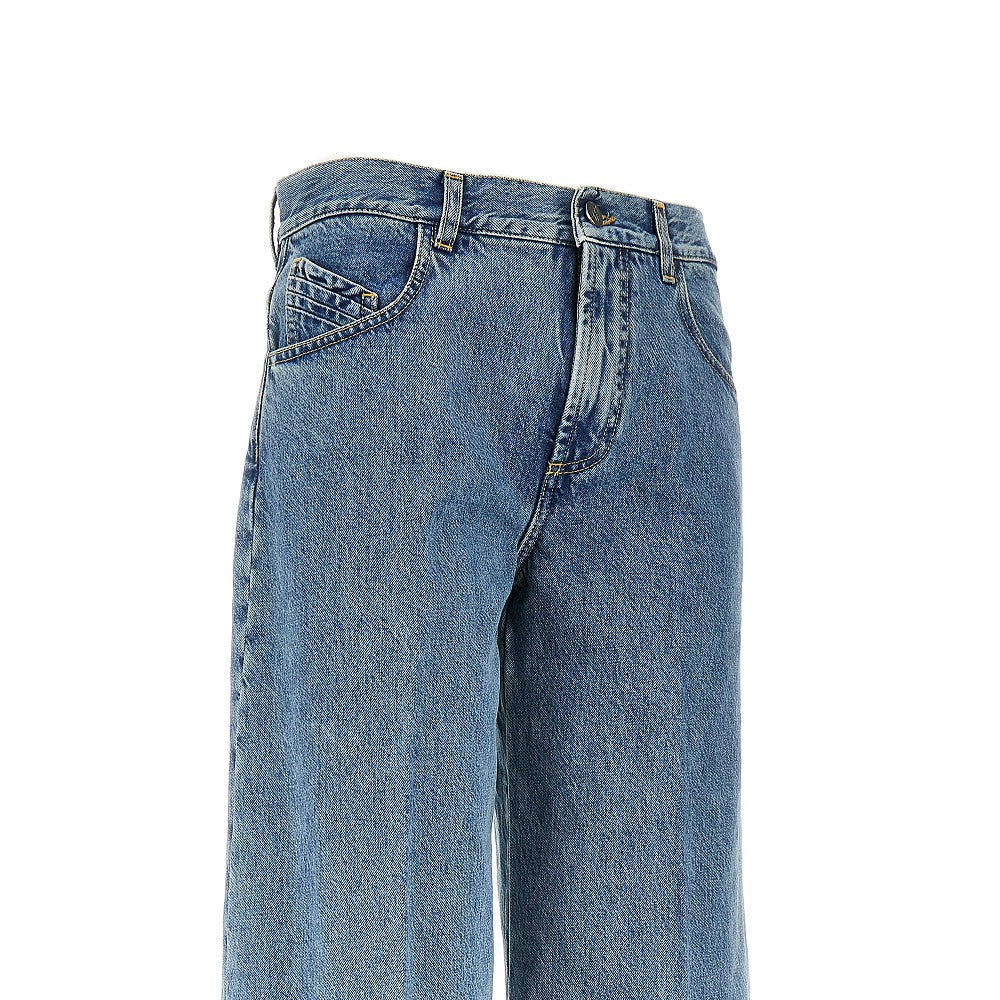 layered effect jeans