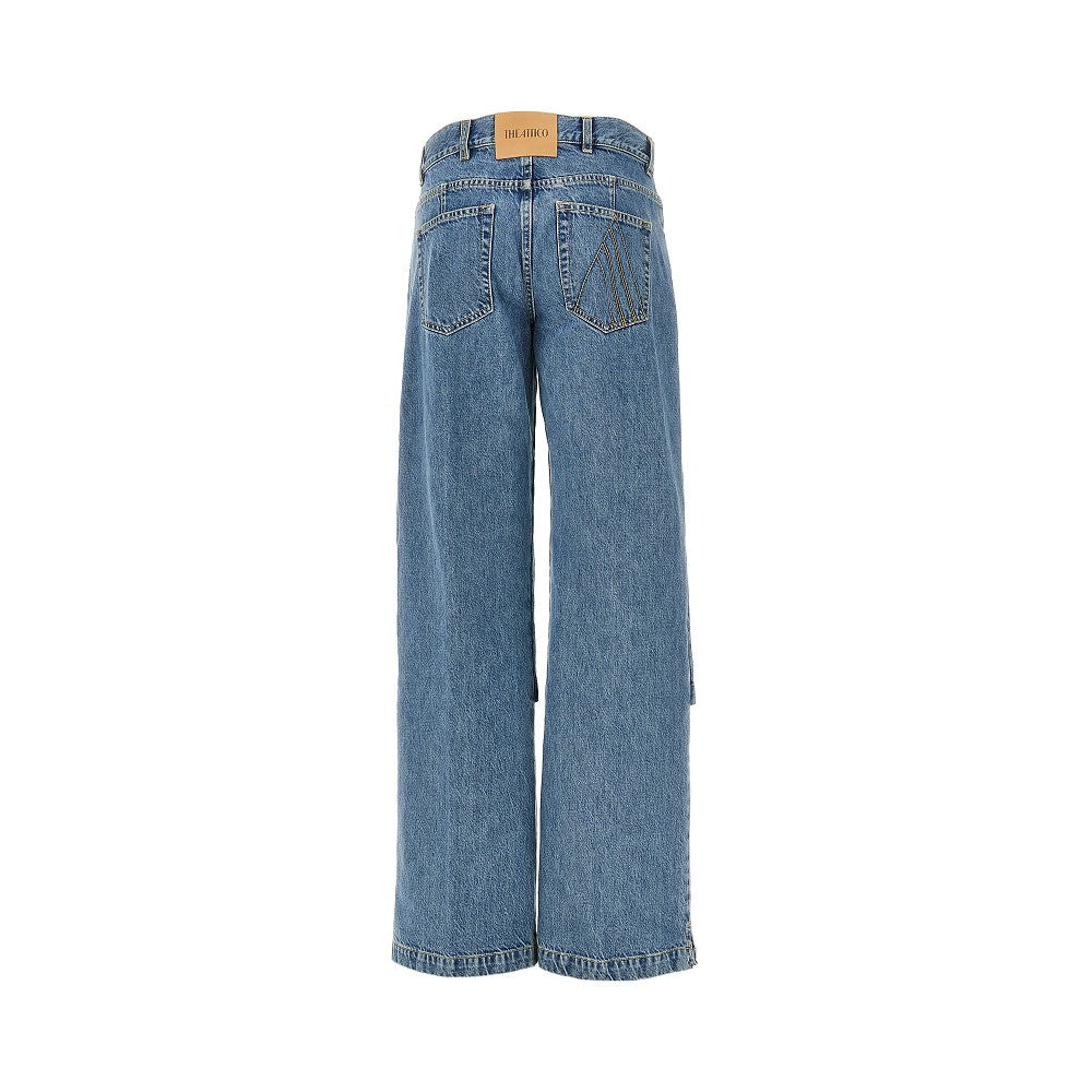 layered effect jeans