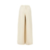 linen and silk wide leg pants