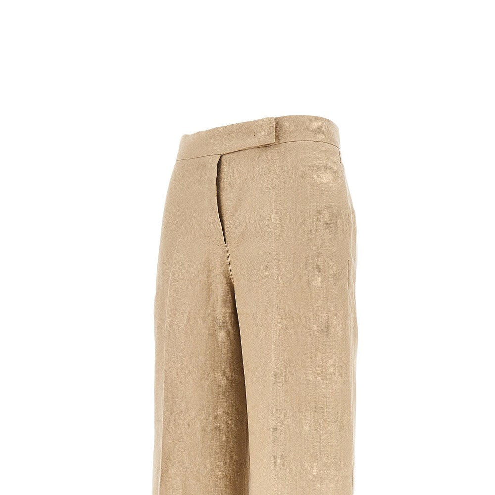 MAX MARA 42 linen panama tailored pants