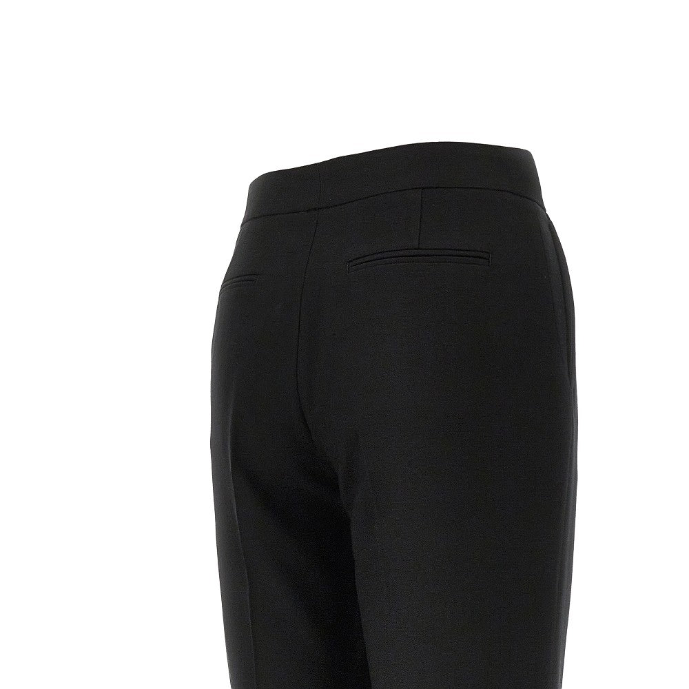 canvas cropped straight leg pants