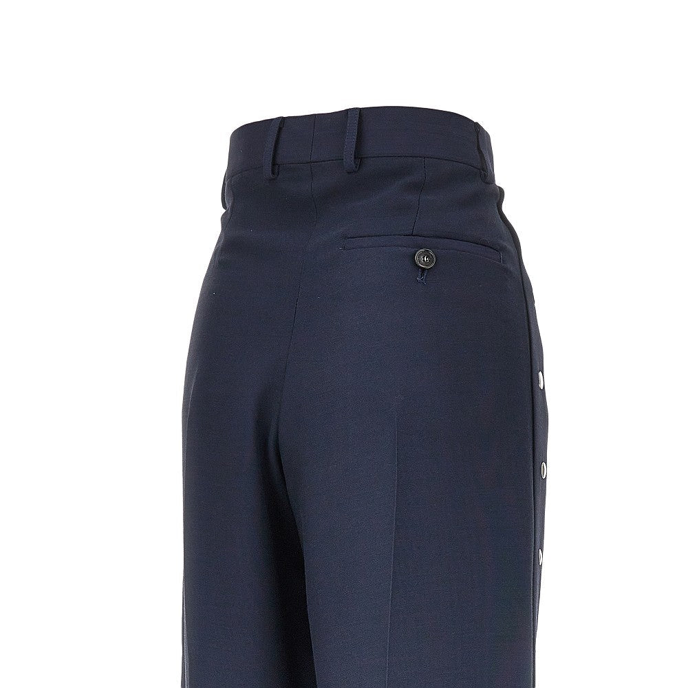 tailored pants with press-studs