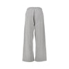 wide leg sweatpants with check details