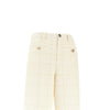wide leg tweed pants