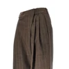 wool pants with pinstriped motif