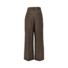 wool pants with pinstriped motif