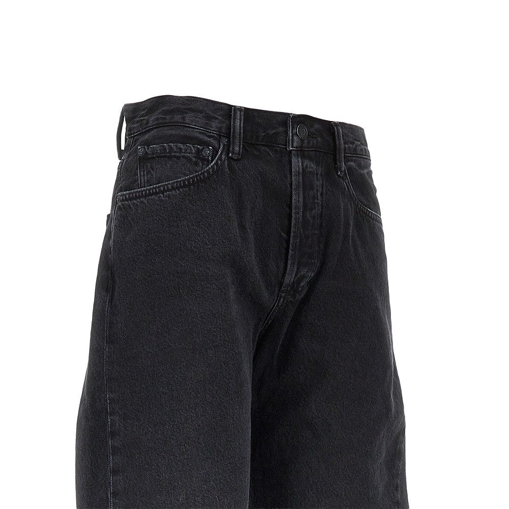 cotton denim spiral jeans