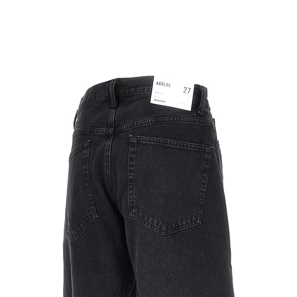 cotton denim spiral jeans