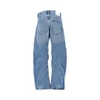 cotton denim spiral jeans