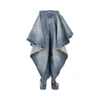 panelled jeans with cuff
