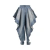 panelled jeans with cuff