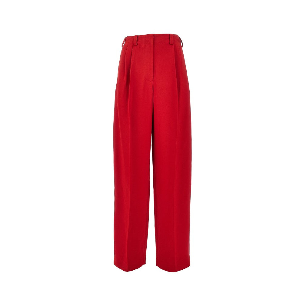 GIVENCHY 38 crepe cady pants with double pleat