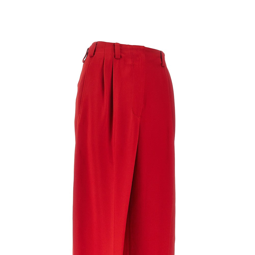 GIVENCHY 38 crepe cady pants with double pleat