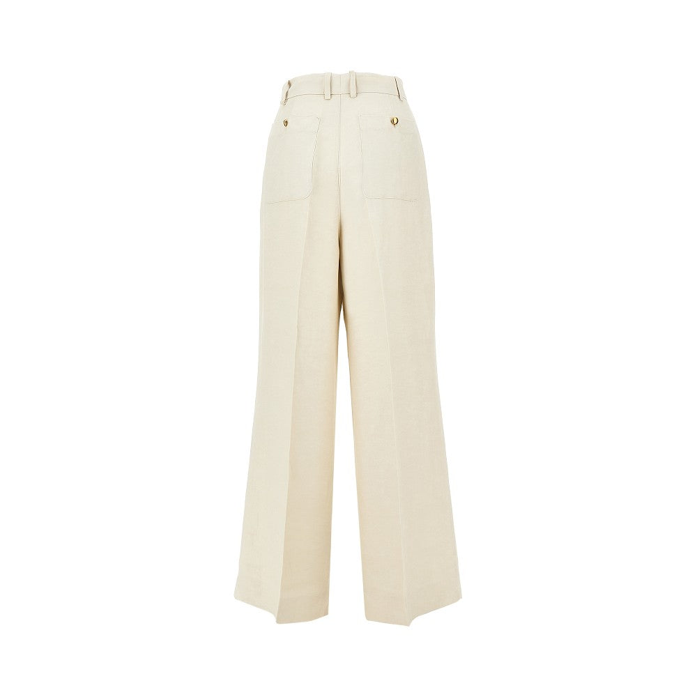 raisa linen-blend pants