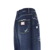 distressed denim oversized pants
