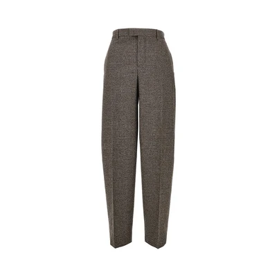 houndstooth balloon cut pants