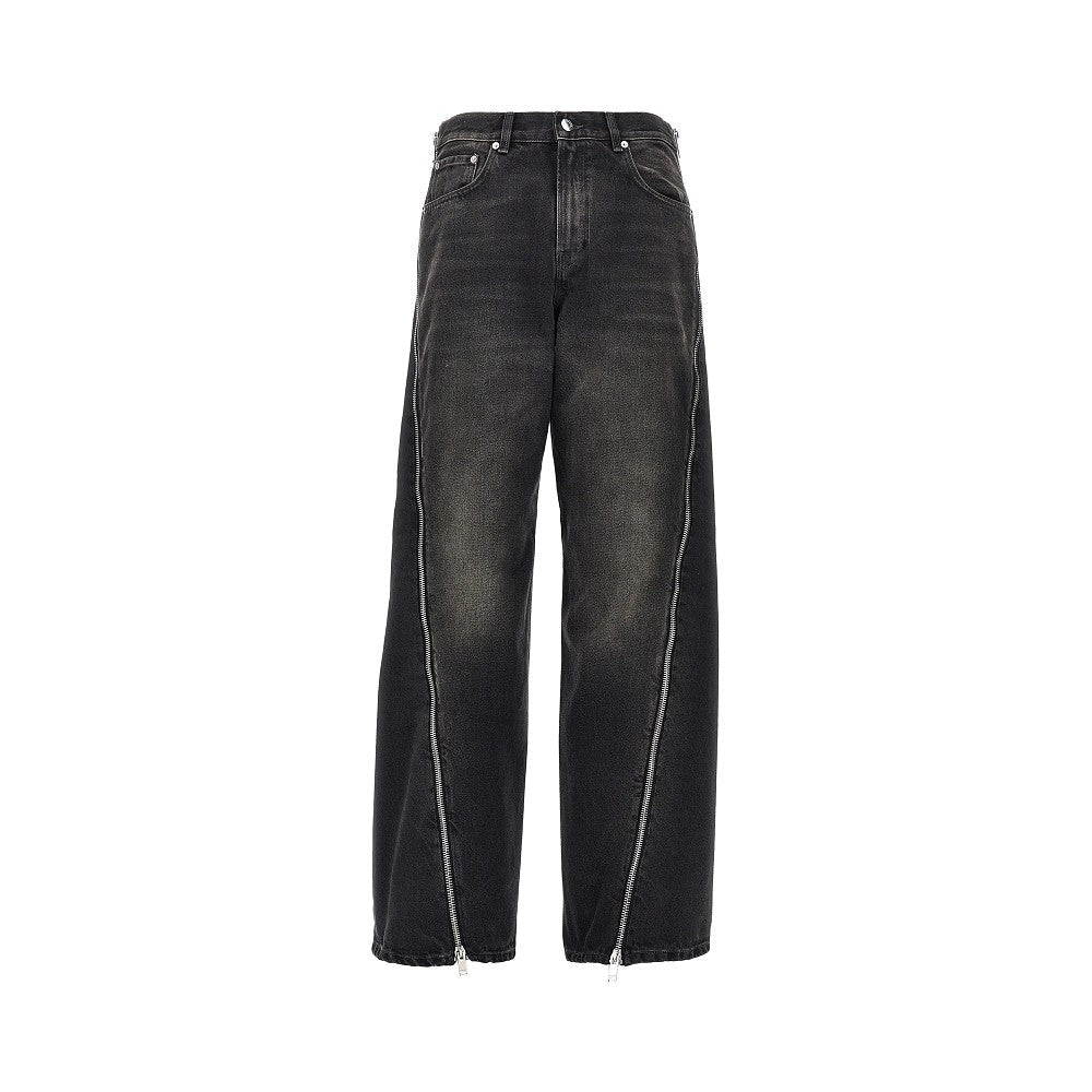 bonnie zip denim jeans
