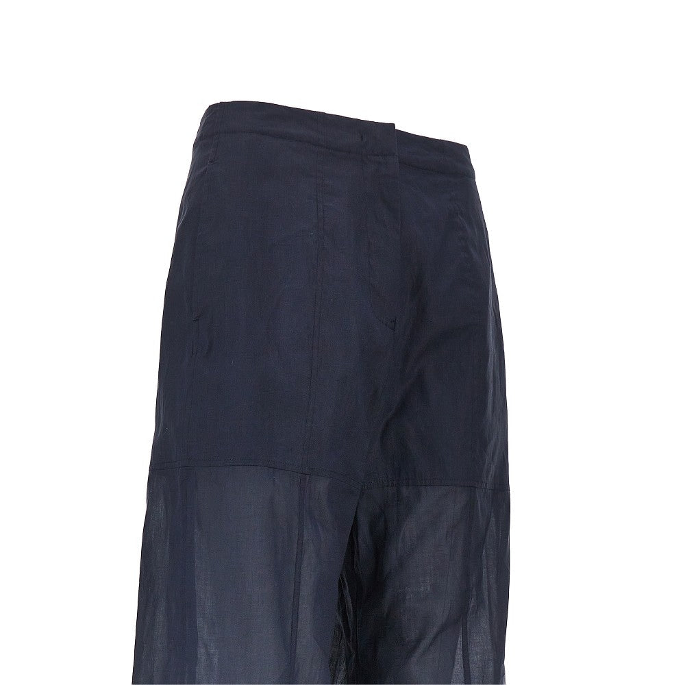 JIL SANDER 38 cotton organdy pants