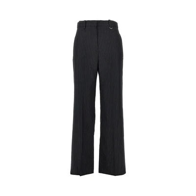 wool-blend pinstriped pants