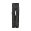 coated denim twisted pants