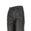 coated denim twisted pants