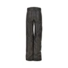coated denim twisted pants