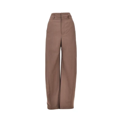 blend tropical wool baggy pants