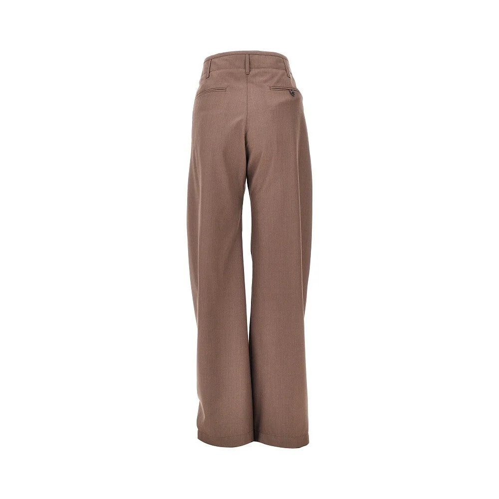 blend tropical wool baggy pants