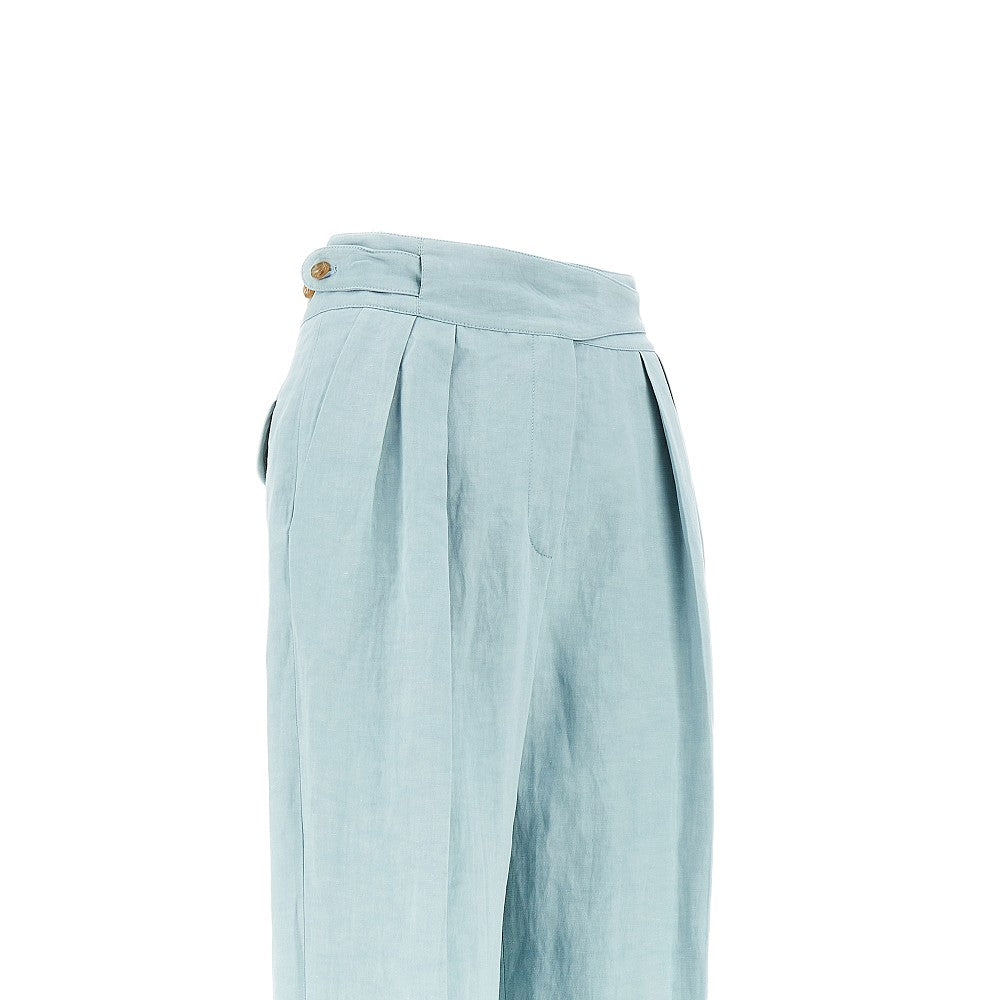 BLAZE II tomo silk and linen pants