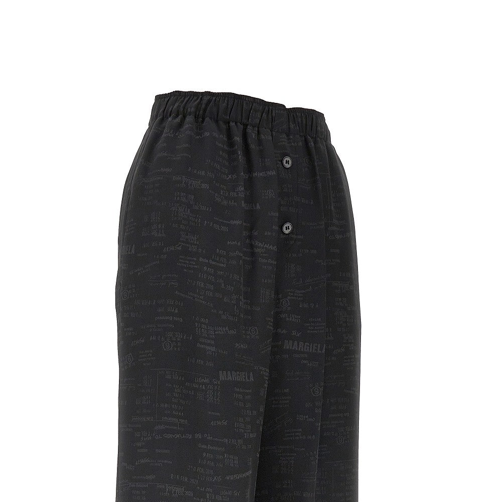 jacquard satin pyjama pants