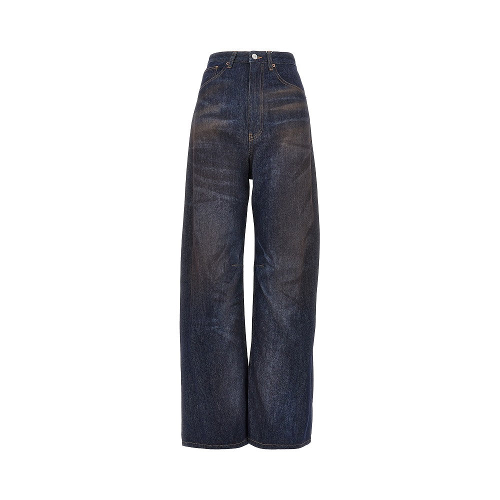 MM6 27 used effect wide leg jeans