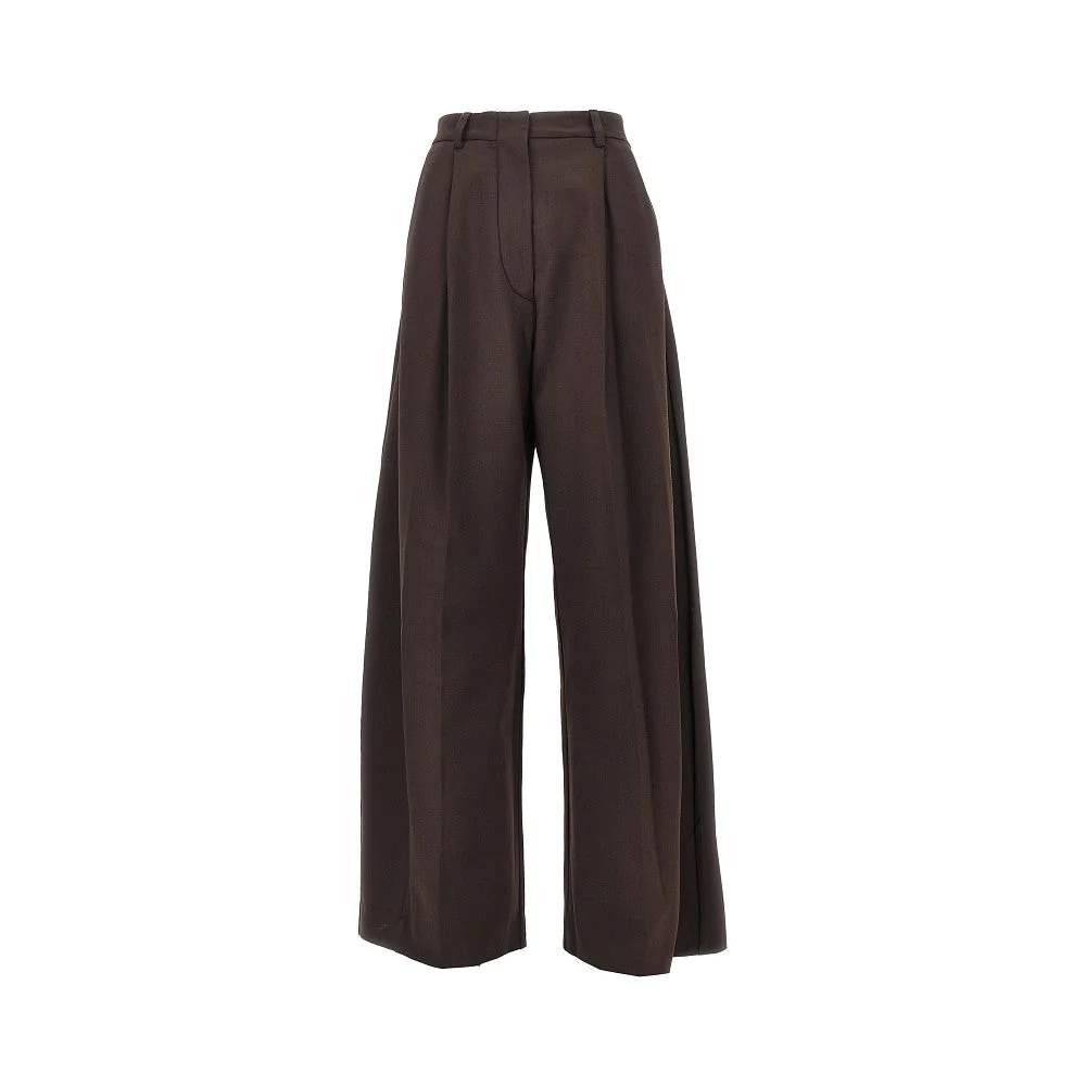 billie wide-leg wool-blend pants
