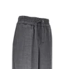 wool pants with elasticated waist