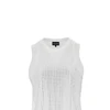 strass-embellished jersey top