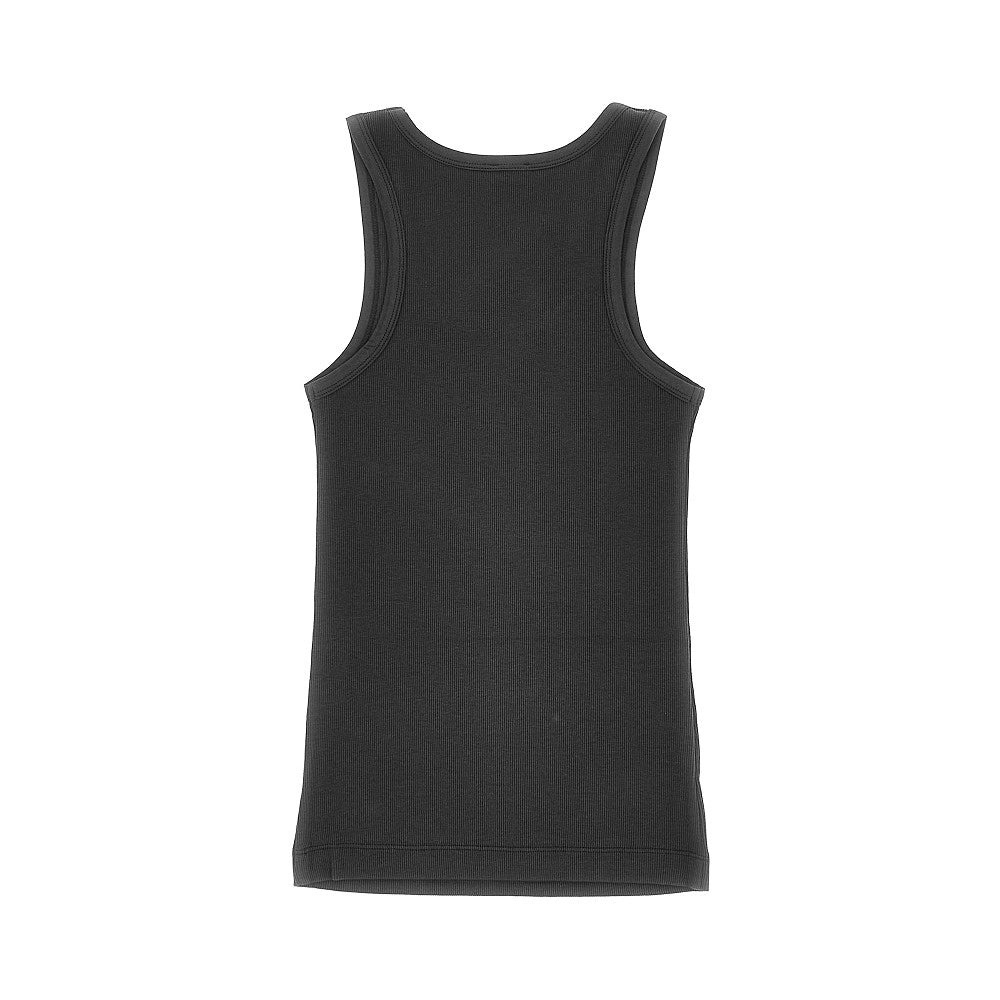 PINKO XS love birds logo ribbed tank top