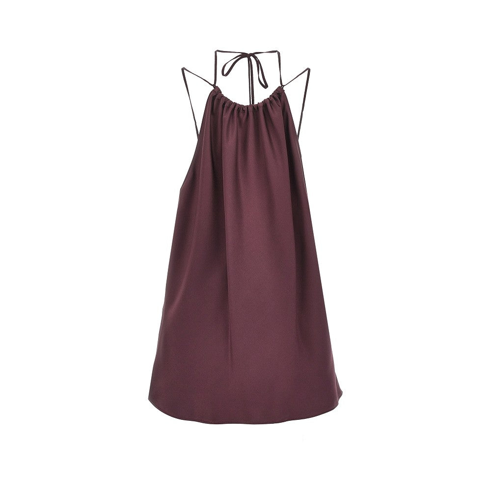 PINKO 40 satin halter neck top