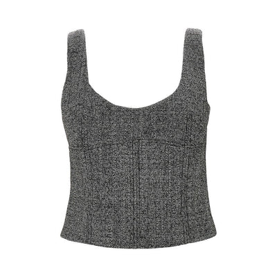 wool grisaille top