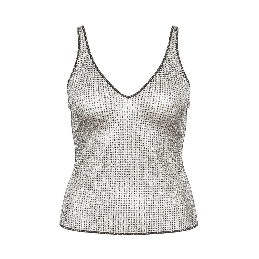 crystal mesh top