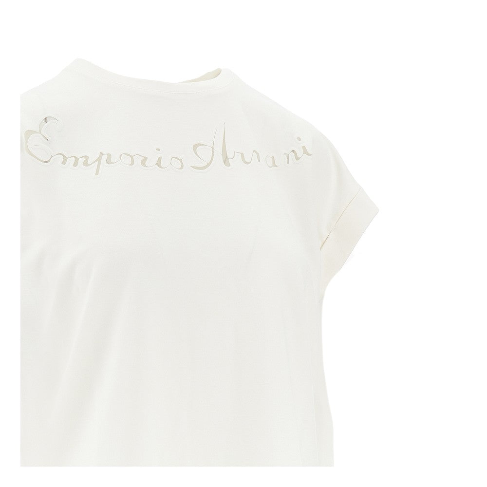 EMPORIO ARMANI S swimwear t-shirt with see-through logo
