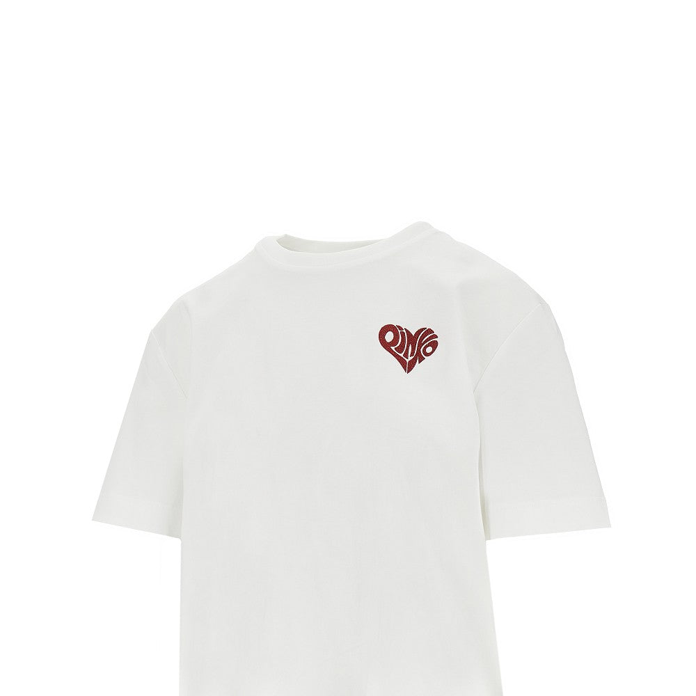 strass amore print t-shirt