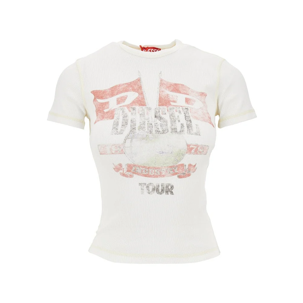 DIESEL XS marsy ribbed cotton t-shirt